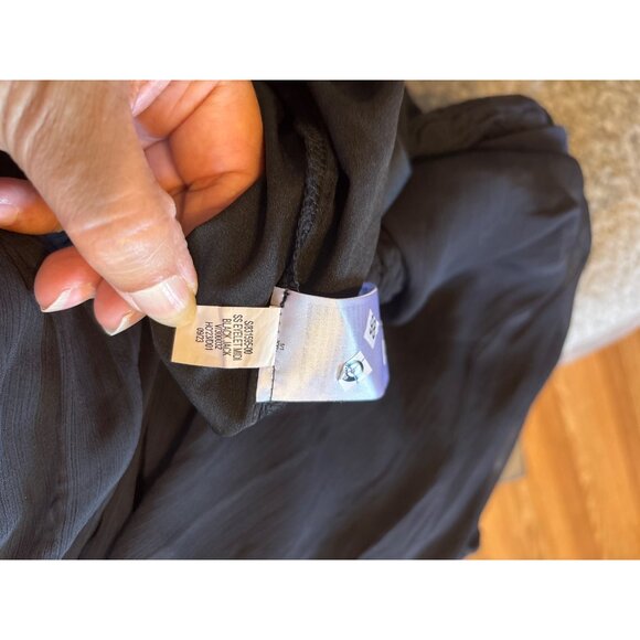 Old Navy Boho-Midi Dress XXL Smocked Bodice & Eyelet Hem Flowy Fairy Whimsigoth - Picture 8 of 13